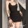 Sexy lace bodysuit dress with deep v-neck, perfect for women seeking elegant sleepwear.