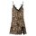 Sexy leopard print lace sleep set featuring a satin slip dress with matching short skirt, perfect for bedroom romance.