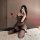 Feiniao moon gazer sexy lingerie set featuring sheer mesh lace slip dress with black stockings, perfect for seductive sleepwe...
