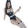 Sexy nurse costume for women featuring a tight-fitting bodysuit with lace details, holding a glass, perfect for roleplay outf...