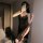 Sensual lace cami dress set featuring intricate red patterns, elegant design, perfect for sleepwear or evening wear. no-remov...