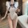 Qingruohan japanese-style sexy lingerie bodysuit - cute pure-temptation tie-up uniform for women, featuring a stylish sailor ...