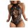 Sexy lace cut-out tie-up babydoll set with intricate floral patterns, perfect for sensual sleepwear and premium womens linger...