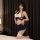 Womens premium jk style sexy lingerie set - schoolgirl skirt & suspender dress, no-undress design