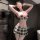 Plus Size Plaid Uniform Lingerie Set – Sexy Pleated Skirt Student Style Matching Sleepwear with Push-Up Design - Product Image