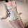 Sexy lace babydoll sleep set featuring polka dots, delicate lace trimmings, and built-in pads for elegant at-home role play l...