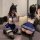 Adorable schoolgirl style lingerie set featuring cute jk uniform design with open-crotch bodysuit, perfect for women seeking ...