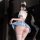 Sensual qingshe pure sailor-style lingerie skirt featuring flirty pleated design, jk-inspired erotic outfit with thigh-high s...
