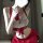 Sexy sailor uniform lingerie set featuring lace top with red ribbon tie and matching skirt, perfect for cosplay or evening we...