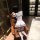 Sexy cute student costume for petite women, white sailor outfit with no-remove style, perfect for fun and playtime.