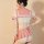 Japanese schoolgirl jk uniform set featuring a sheer blouse with plaid accents and a pleated skirt, perfect for cosplay or th...