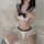 Sexy jk uniform lingerie set - cute schoolgirl sleepwear with open-crotch design, pure & tempting style