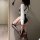 Seductive leather secretary costume set - teacher role play outfit for adults featuring a stylish white blouse, black leather...