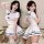 Sexy domoira jk sailor style costume set for women, featuring a charming maid outfit with playful design elements, perfect fo...