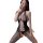 Sexy black fishnet bodysuit with cutouts, perfect for womens lingerie sets. plus size design, stylish and revealing.