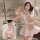 Flirty plus size maid costume - busty sexy chef & housemaid outfit with black stockings & playful lingerie vibes