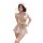 Flirty plus size maid costume featuring a cute bear design, playful pink accents, and charming accessories for a whimsical ch...