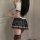 Sexy student-style jk uniform with plaid skirt and thigh-high stockings, perfect for women seeking a tight-fitting, seductive...