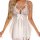 Sexy lace mesh v-neck cross-strap lingerie set featuring a bow and front slit, elegant design perfect for european style slee...