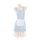 Sexy sheer japanese maid costume dress with apron, cute cosplay outfit for women.