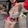Red new year bunny maid costume set - sexy cosplay outfit with pure & alluring lingerie, featuring ruffled white top and red ...