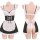 Juhuo sexy lingerie set - cute maid costume with backless straps, sweet & alluring cosplay outfit for women