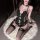 Golden night sexy cat maid costume - cute & alluring sheer mesh lingerie outfit for cosplay & role play