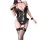 Golden night sexy cat maid costume - cute & alluring sheer mesh lingerie outfit for cosplay & role play