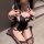 Sexy cute maid costume set for women, plus size lingerie outfit with sexy design and no-remove erotic cosplay dress