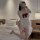 Sexy maid costume for women featuring sheer sleeves and matching sleep dress, perfect for cosplay as a chef or housemaid.
