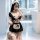 Cute maid cosplay costume featuring sweet japanese style deep v design, no-remove seductive uniform outfit with lace details ...