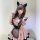 Japanese cute maid costume for women - sweet lolita cat girl uniform with lace dress & apron set