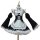 Zero to hero re:zero cosplay costume – ram & rem maid outfit full set for women, featuring a black and white maid dress with ...