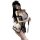 Sexy maid-themed lingerie set featuring lace details and sheer fabric, perfect for seductive bedroom costumes with removable ...