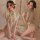 Transparent lace cheongsam sleepwear set featuring delicate floral embroidery, sheer fabric, and open-crotch design for a sed...