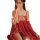 Sexy tang dynasty style sleep gown - silk hanfu-inspired sensual loungewear with draped scarf & bodice design