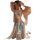 Chinese-inspired sheer silk look bodice with floral embroidery, paired with flowing skirt for vintage-chic sleepwear and sedu...
