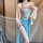 Golden night seductive hanfu lingerie set - vintage chinese-inspired erotic costume with embroidery, no-remove design