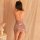 Sexy qingran sleepwear set for women featuring a shiny sequin bodycon mini dress with deep v neckline and crisscross back des...
