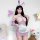 Sexy maid outfit featuring bunny girl costume with removable accessories, perfect for cosplay and role play.
