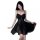 Juhuo sexy lingerie set for women - pure temptation lace cami & skirt sleepwear ensemble, elegant black design with sheer fab...