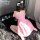 Fluffy fall-winter lounge sleep dress - soft kawaii lolita pajama set for women, cozy & playful bedroom wear