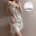 Qingran luxury lace sleep set for women – silk-satin & chiffon sexy slip dress, pure temptation nightwear with adjustable