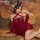 Huanqing ancient chinese costume lingerie set - seductive hanfu-inspired erotic outfit for women, featuring elegant red desig...