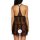 Sexy lace sheer open-front sleep dress for women, plus size romantic nightwear, elegant lingerie sleepwear.