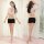 Qingran sexy secretary costume set – elegant european-style lingerie outfit featuring a sheer top with cutout design and blac...