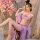 Vintage-inspired moon goddess attire featuring delicate floral designs, perfect for celestial elegance. ideal for those who a...