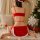 Sexy christmas lingerie for women - velvet & faux fur halter mini dress with lace cutouts, perfect for festive occasions and ...