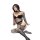 Qingyeguo sexy lingerie featuring sheer lace thigh-high stockings with open-crotch design, perfect for intimate wear.