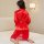 Sexy red silk robe with lace trim, perfect for lounging and sleepwear. plus size design offers comfort and elegance.